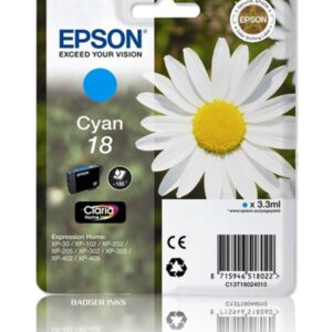 T1802 Cyan Epson Original Ink Cartridge Series 18 Daisy