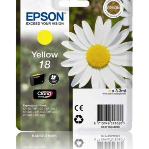 T1804 Yellow Epson Original Ink Cartridge Series 18 Daisy