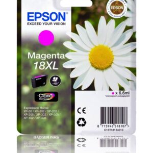 T1813 Magenta Epson Extra Large Original Ink Cartridge Series 18XL Daisy