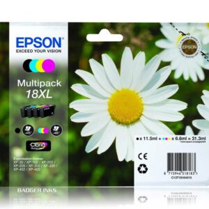 T1816 Multipack Epson Extra Large Original Ink Cartridges Daisy Series 18XL