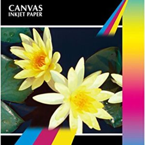 A4 Black Diamond Canvas Inkjet Paper - Double Sided x20 Sheets - 220gsm
