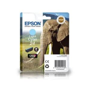 Epson 24 Light Cyan Original Epson Ink Cartridge Elephant Series