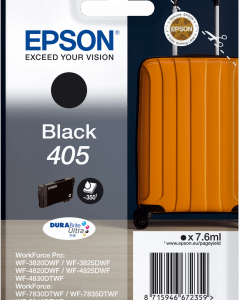 Black Genuine Epson 405 Ink Cartridge Suitcase Inks