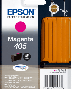 Magenta Genuine Epson 405 Ink Cartridge Suitcase Inks