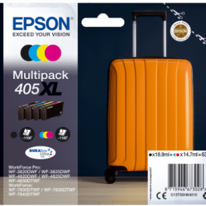 Epson 405XL Multipack - Genuine High Capacity Ink Cartridges Suitcase Series