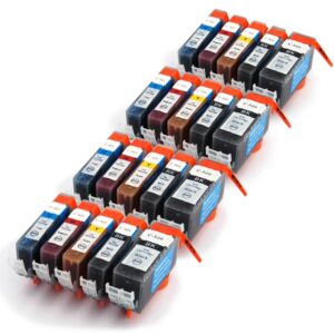 Canon Compatible Ink Cartridges - 20 Item Multipack - 16 x CLI-521 / 4 x PGI-520