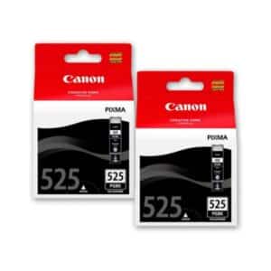 Canon 525 Twin Pack Original Black Ink Cartridges - PGI-525