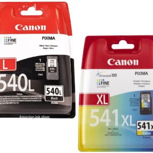 PG540L & CL541XL Black & Colour High Capacity Original Canon Printer Ink Cartridges