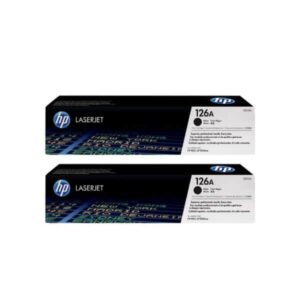 HP126A Twin Pack of Black Genuine HP Laser Toner Cartridges CE310A CE310AD