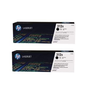 HP312X Twin Pack of Black High Capacity Genuine HP Laser Toner Cartridges CF380X