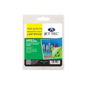 HP 953XL Black High Capacity JetTec Remanufactured Ink Cartridge - HP953XL