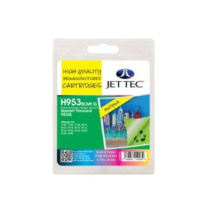 HP 953XL Full Set of High Capacity JetTec Remanufactured Ink Cartridges - HP953XL 4 item Multipack