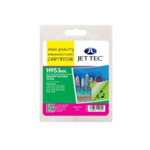 HP 953XL Magenta High Capacity JetTec Remanufactured Ink Cartridge - HP953XL