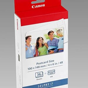 Canon Selphy CP KP-36IP Colour Ink & Paper Pack 100 x 148mm Postcard Size x36 sheets