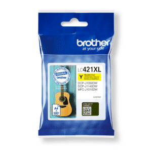 LC421XL Yellow High Capacity Original Brother Ink Cartridge LC-421XL