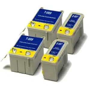 Badger Inks Compatible Black & Colour Ink Cartridges to replace Epson T007 / T009 - 4 pack