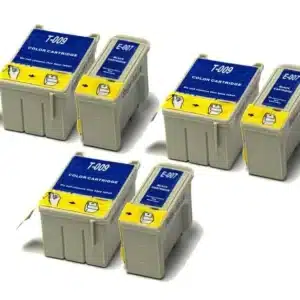 Badger Inks Compatible Black & Colour Ink Cartridges to replace Epson T007 / T009 - 6 pack