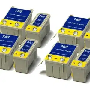 Badger Inks Compatible Black & Colour Ink Cartridges to replace Epson T007 / T009 - 8 pack