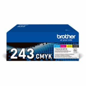 Brother TN243 Black, Cyan, Magenta & Yellow Genuine Brother Toner Cartridges