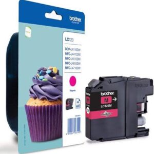 LC123 Magenta Original Brother Ink Cartridge LC123
