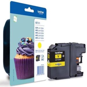 LC123Y Yellow Original Brother Ink Cartridge LC123