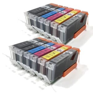 Canon Compatible Ink Cartridges 12 Item Multipack incl. Grey PGI570 CLI-571
