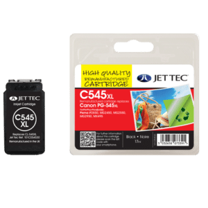 PG545XL Black High Capacity Remanufactured Jettec Printer Ink Cartridge PG-545XL