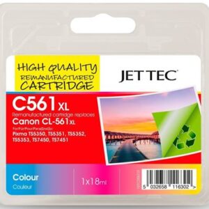 CL561XL Colour High Capacity Remanufactured Canon Printer Ink Cartridge CL-561XL