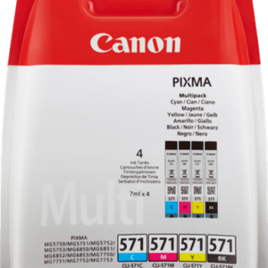Canon 571 Original Ink Cartridges - Black, Cyan, Magenta & Yellow CLI-571
