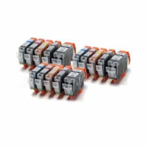Canon 525 / 526 - 15 Item Multipack Canon Compatible Printer Ink Cartridges - PGI-525 / CLI-526 CMYK