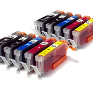 Canon Compatible Ink Cartridges - 2 Sets - 10 Item Multipack - PGI-550 CLI-551