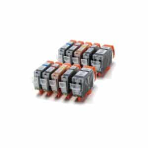 Canon Compatible Ink Cartridges - 10 Item Multipack - CLI8CMYK+PGI5BKx2
