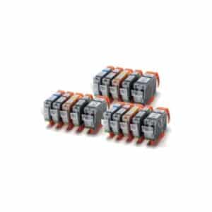 Canon Compatible Ink Cartridges - 15 Item Multipack - CLI8CMYK+PGI5BKx3