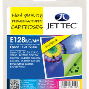 E128 Remanufactured Ink Cartridges Apple Series T1285 / T1281 / T1282 / T1283 / T1284 - 4 Item Multipack