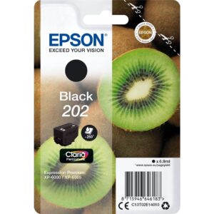 Black Genuine Epson 202 Ink Cartridge Kiwi Inks