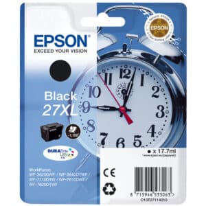 Epson 27XL Original Black Ink Cartridge Alarm Clock Series
