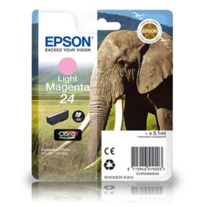 Epson 24 Light Magenta Original Epson Ink Cartridge Elephant Series