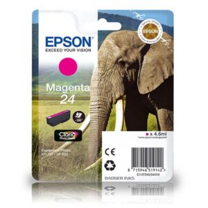 Epson 24 Magenta Original Epson Ink Cartridge Elephant Series