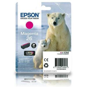 Epson 26 Magenta Original Ink Cartridge 26 Polar Bear Series
