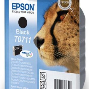 Epson Original Black Ink Cartridge Cheetah Series T0711