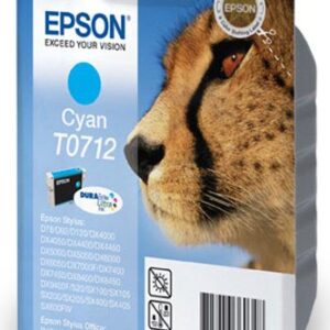 Epson Original Cyan Cartridge Cheetah Series T0712