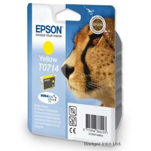 Epson Original Yellow Ink Cartridge Cheetah Series T0714