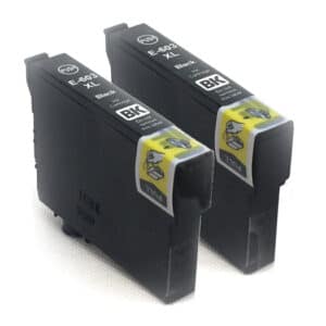 Twin Pack of Black Compatible Ink Cartridges Equivalent to Epson 603 Starfish Inks