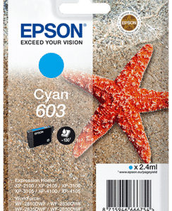 Epson 603 Original Cyan Ink Cartridge Starfish Inks