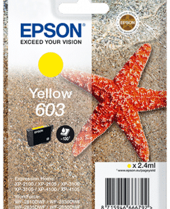 Epson 603 Original Yellow Ink Cartridge Starfish Inks