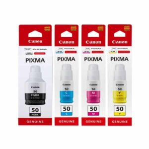 GI-50 4 Item Multipack Original Canon Printer Ink Bottles 3386C001 3403C001 3404C001 3405C001