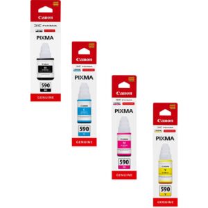 GI-590 4 Item Multipack Original Canon Printer Ink Bottles 1603C001 - 1606C001