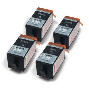 HP920XL Compatible Black Printer Ink Cartridges - 4 item multipack - HP920XL