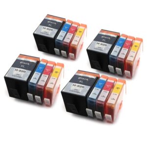 HP920XL Compatible Cyan, Magenta, Yellow & Black Printer Ink Cartridges - 16 item Multipack