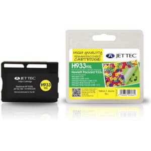 HP933 XL Yellow HP JetTec Remanufactured Ink Cartridge H933YXL